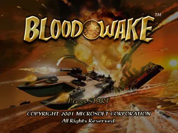 Blood Wake (USA) screen shot title